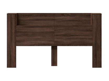 Armoire tête de lit avec LED chêne marron 180x16,5x103,5 cm