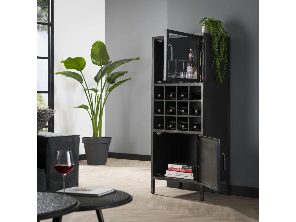 Meuble bar industriel vitré Vertchez