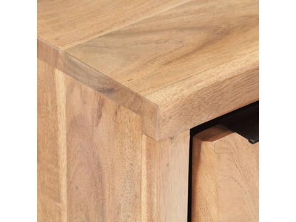 Table de chevet 40x30x50 Bois d'Doucezen avec bord naturel
