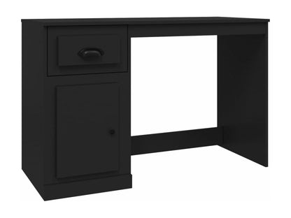 Bureau table poste de bois marron 115x50x75 cm 02 0023457