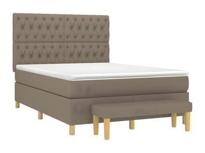 Lit à sommier tapissier avec matelas Vertchez 140x200 cm Tissu