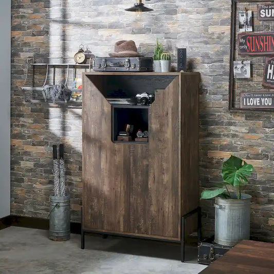 Cassini Rustic 8-shelf Shoe Cabinet by Carbon Loft