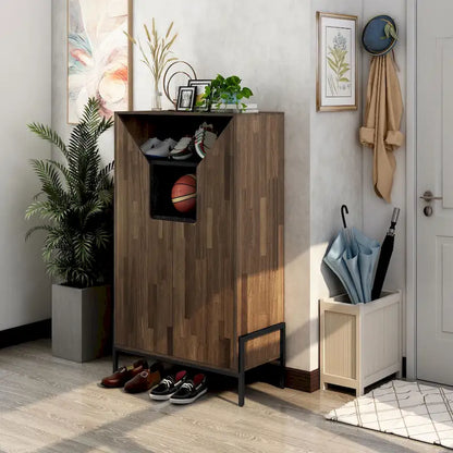 Meuble à chaussures rustique Cassini à 8 étagères par Carbon Loft