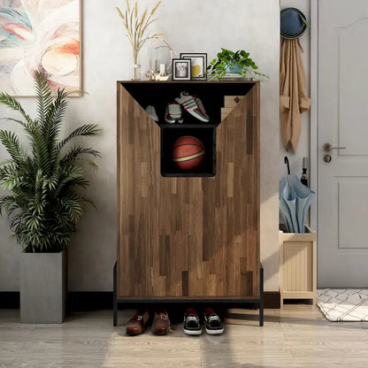 Meuble à chaussures rustique Cassini à 8 étagères par Carbon Loft