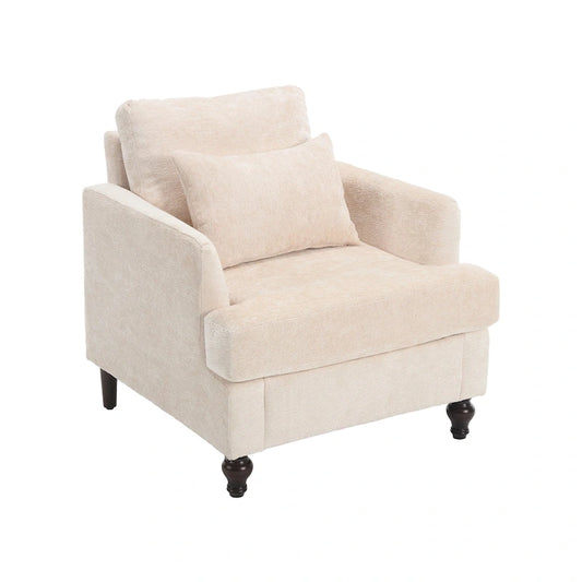 COOLMORE Wood Frame Modern Accent Chair