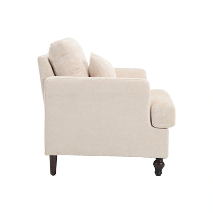 Fauteuil d'appoint moderne à structure en bois COOLMORE
