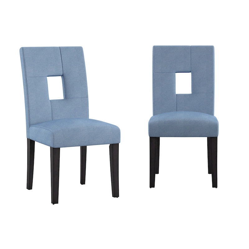 Chaises de salle à manger Brda à dossier en trou de serrure (lot de 2) - Chaise de salle à manger