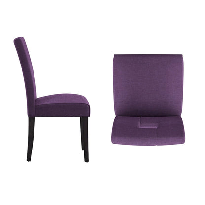 Chaises de salle à manger Brda à dossier en trou de serrure (lot de 2) - Chaise de salle à manger