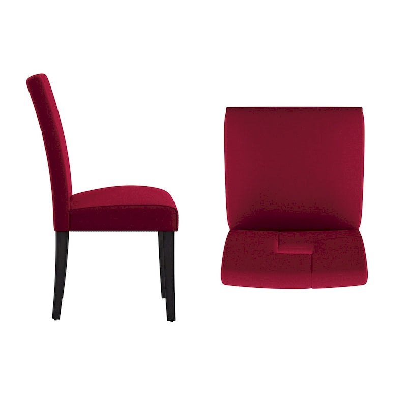 Chaises de salle à manger Brda à dossier en trou de serrure (lot de 2) - Chaise de salle à manger