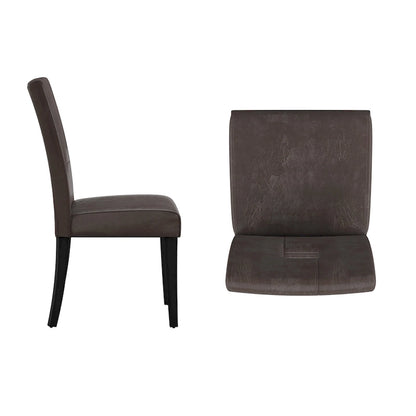 Chaises de salle à manger Brda à dossier en trou de serrure (lot de 2) - Chaise de salle à manger