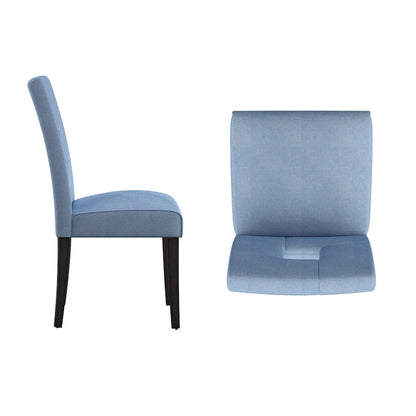 Chaises de salle à manger Brda à dossier en trou de serrure (lot de 2) - Chaise de salle à manger