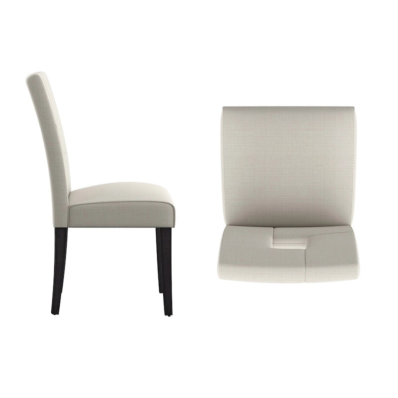 Chaises de salle à manger Brda à dossier en trou de serrure (lot de 2) - Chaise de salle à manger