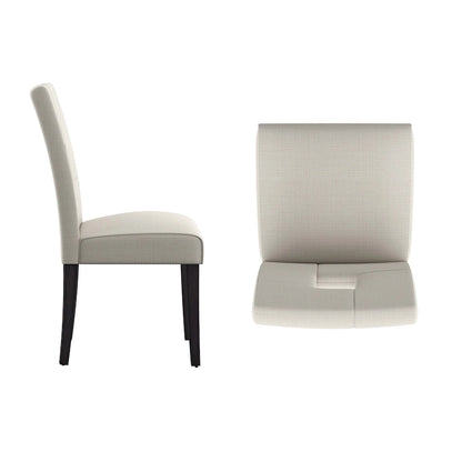 Chaises de salle à manger Brda à dossier en trou de serrure (lot de 2) - Chaise de salle à manger