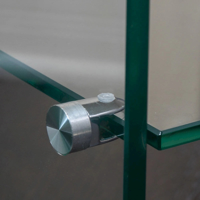 Tables d'appoint en verre transparent Ramona (lot de 2) par Christopher Knight Home