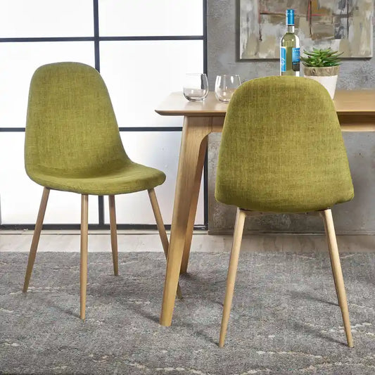 Raina Mid-century Upholstered Dining Chairs (Set of 2) by Christopher Knight Home
