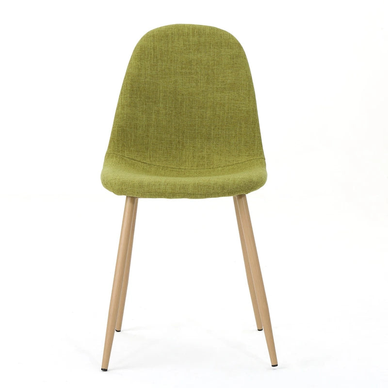 Chaises de salle à manger rembourrées Raina style milieu du siècle (lot de 2) par Christopher Knight Home