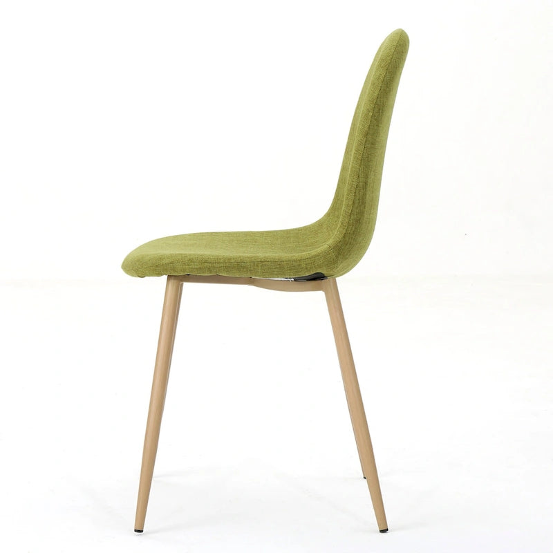 Chaises de salle à manger rembourrées Raina style milieu du siècle (lot de 2) par Christopher Knight Home