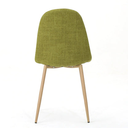 Chaises de salle à manger rembourrées Raina style milieu du siècle (lot de 2) par Christopher Knight Home