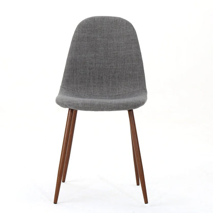 Chaises de salle à manger rembourrées Raina style milieu du siècle (lot de 2) par Christopher Knight Home