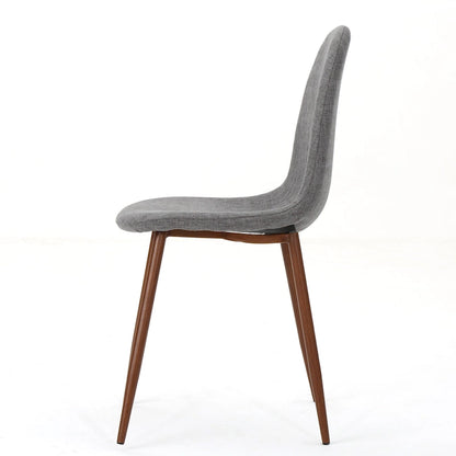 Chaises de salle à manger rembourrées Raina style milieu du siècle (lot de 2) par Christopher Knight Home