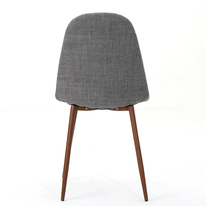 Chaises de salle à manger rembourrées Raina style milieu du siècle (lot de 2) par Christopher Knight Home