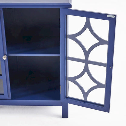 Meuble à double porte en bois de sapin Melora avec accents de miroir par Christopher Knight Home