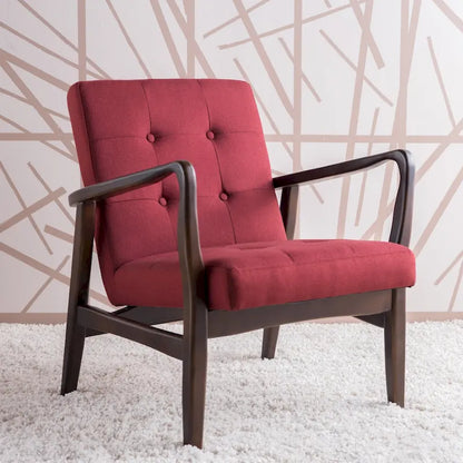 Fauteuil club en tissu Brayden style milieu du siècle par Christopher Knight Home
