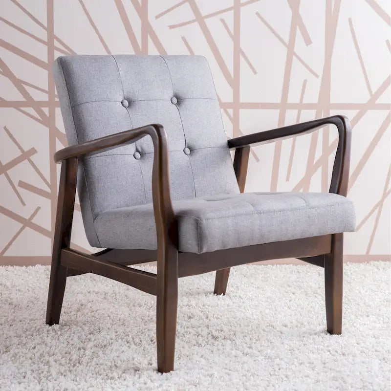 Brayden Mid-century Fabric Club Chair by Christopher Knight Home