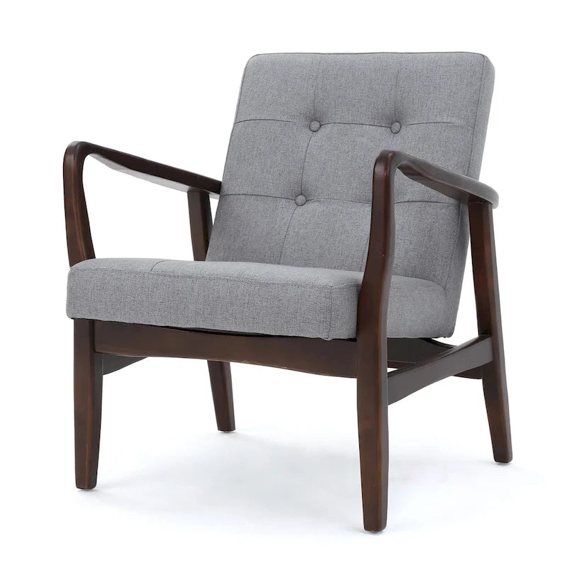 Fauteuil club en tissu Brayden style milieu du siècle par Christopher Knight Home