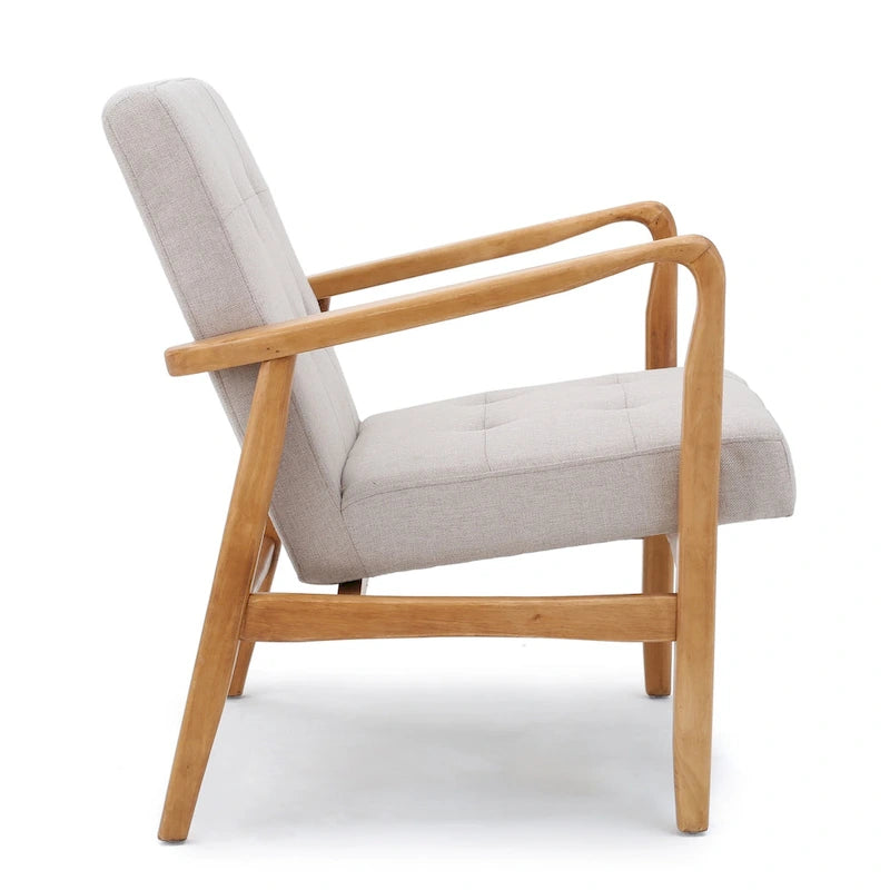Fauteuil club en tissu Brayden style milieu du siècle par Christopher Knight Home