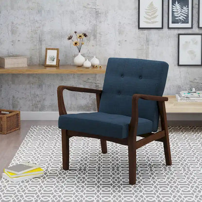 Fauteuil club en tissu Brayden style milieu du siècle par Christopher Knight Home
