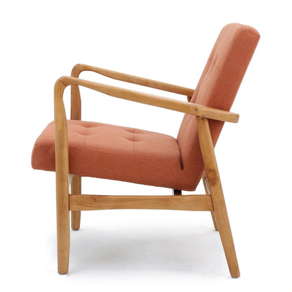 Fauteuil club en tissu Brayden style milieu du siècle par Christopher Knight Home