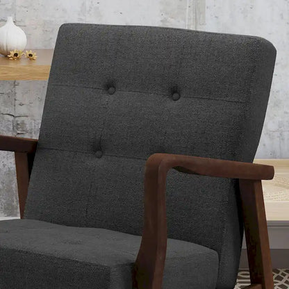 Fauteuil club en tissu Brayden style milieu du siècle par Christopher Knight Home