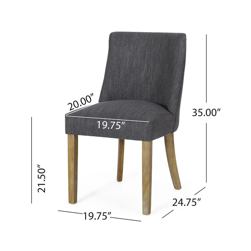 Chaises de salle à manger en tissu Frances (lot de 4) par Christopher Knight Home