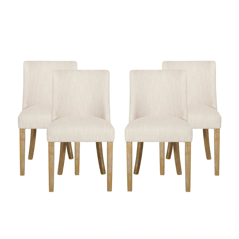 Chaises de salle à manger en tissu Frances (lot de 4) par Christopher Knight Home