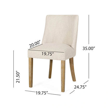 Chaises de salle à manger en tissu Frances (lot de 4) par Christopher Knight Home