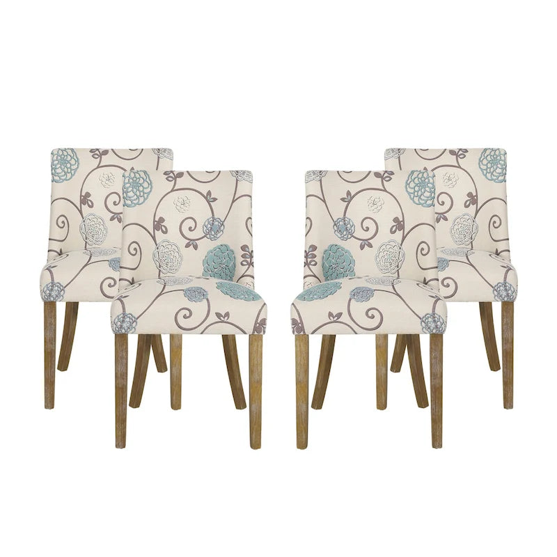 Chaises de salle à manger en tissu Frances (lot de 4) par Christopher Knight Home