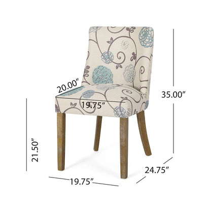 Chaises de salle à manger en tissu Frances (lot de 4) par Christopher Knight Home