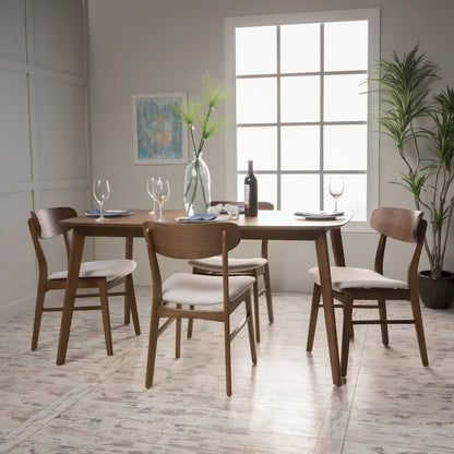 Ensemble de salle à manger 5 pièces Dimick style moderne du milieu du siècle par Christopher Knight Home