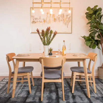 Ensemble de salle à manger 5 pièces Dimick style moderne du milieu du siècle par Christopher Knight Home