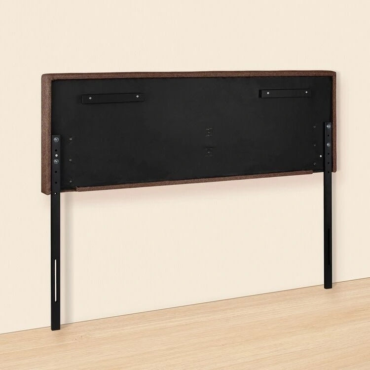 Tête de lit capitonnée Jessenia, hauteur réglable, format Queen, dossier rembourré en tissu haut de gamme