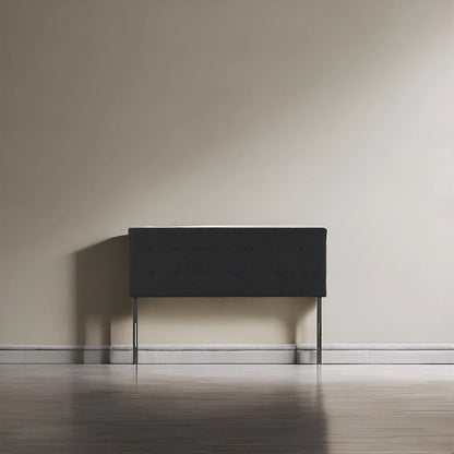 Tête de lit capitonnée Jessenia, hauteur réglable, format Queen, dossier rembourré en tissu haut de gamme