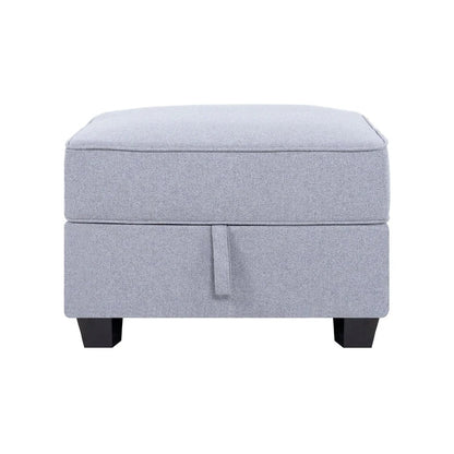 Collection de canapés d'angle modulaires convertibles modernes à monter soi-même - Modules pouf, central et accoudoirs en option