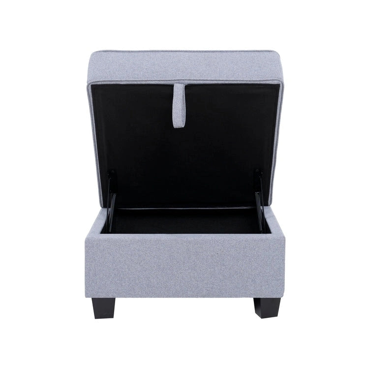 Collection de canapés d'angle modulaires convertibles modernes à monter soi-même - Modules pouf, central et accoudoirs en option
