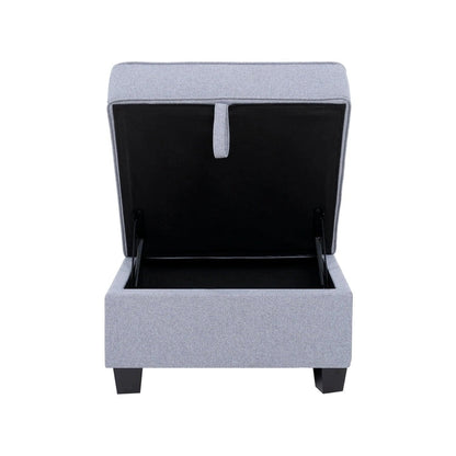 Collection de canapés d'angle modulaires convertibles modernes à monter soi-même - Modules pouf, central et accoudoirs en option