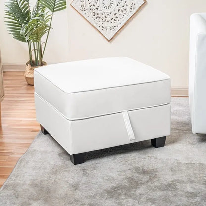 Collection de canapés d'angle modulaires convertibles modernes à monter soi-même - Modules pouf, central et accoudoirs en option