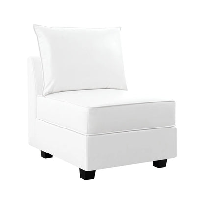 Collection de canapés d'angle modulaires convertibles modernes à monter soi-même - Modules pouf, central et accoudoirs en option
