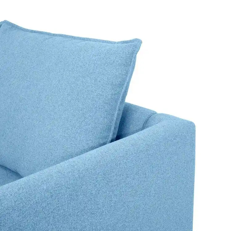 Collection de canapés d'angle modulaires convertibles modernes à monter soi-même - Modules pouf, central et accoudoirs en option