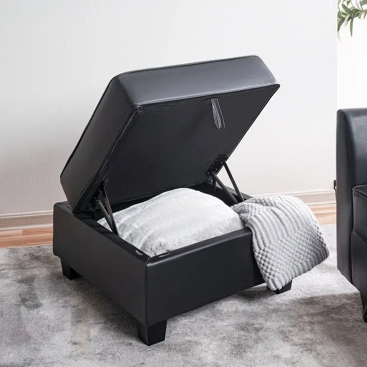 Collection de canapés d'angle modulaires convertibles modernes à monter soi-même - Modules pouf, central et accoudoirs en option