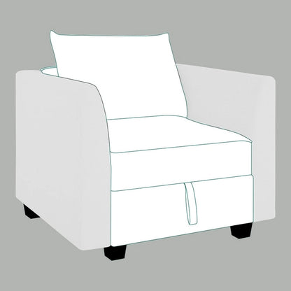 Collection de canapés d'angle modulaires convertibles modernes à monter soi-même - Modules pouf, central et accoudoirs en option